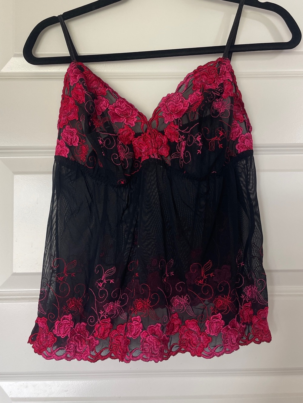 Cacique Embroidered Mesh Sleepwear Set | Size 18/20 💕
